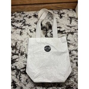 Lululemon Reusable Shopping Tote Bag In White  11x13 Durable Tyvec Fabric